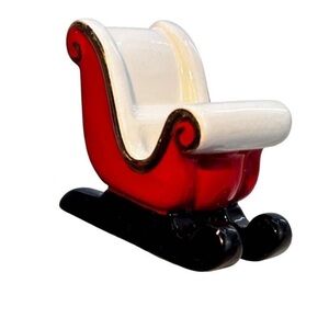 Nora Fleming Red and Black Sleigh